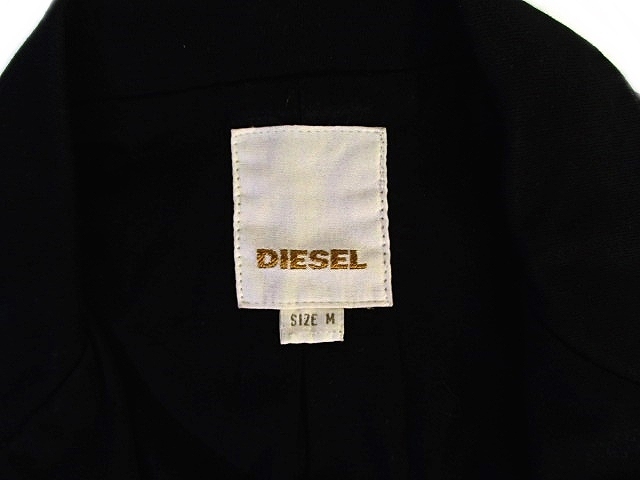 ディーゼル DIESEL ショート丈 ジャケット ブラック 黒 size M 国内正規 レディース_画像9