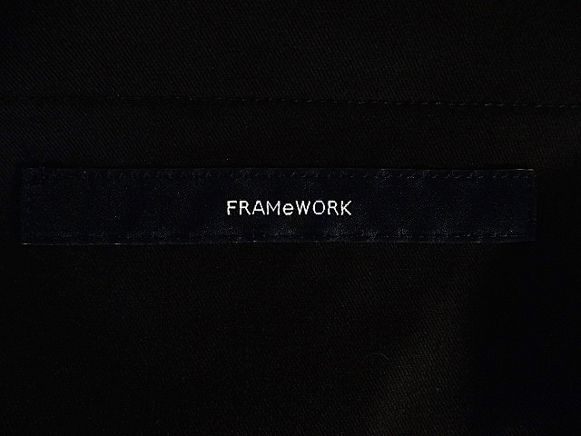 フレームワーク Framework リメイク品 ツータック ワイド ショート パンツ ブラック 黒 size 34 レディース_画像6