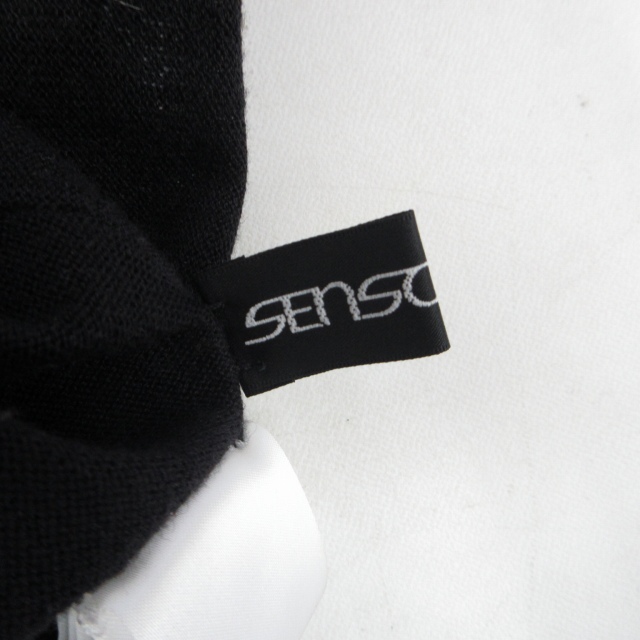 センソユニコ Senso unico ニット セーター タートルネック ドット切替 長袖 黒 ブラック 38 M 0901 レディース_画像7