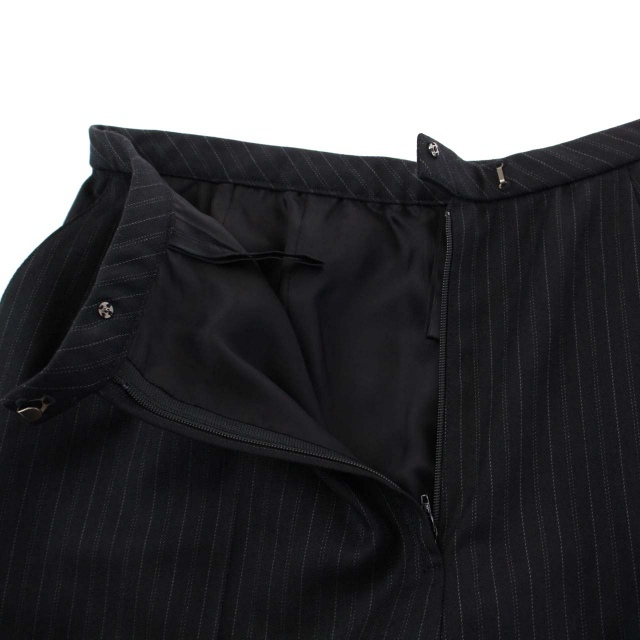  Leilian Leilian slacks pants wide stripe wool cashmere .13 XL black black /DK lady's 