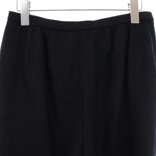  Leilian Leilian slacks pants wide stripe wool cashmere .13 XL black black /DK lady's 