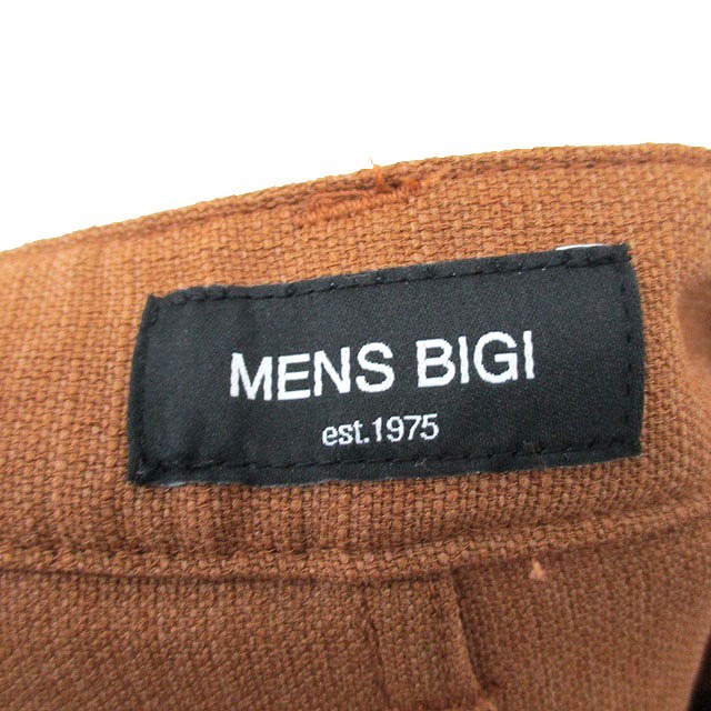 メンズビギ MEN'S BIGI テーパード パンツ ジップフライ シンプル 1 ブラウン 茶 /KT24 メンズ_画像3