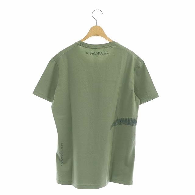 monchulaMONTURA short sleeves T-shirt cut and sewn M khaki /HK #OS lady's 