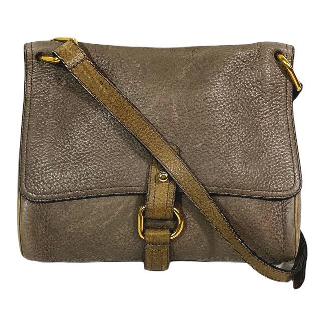 NEW限定品】 シボ革 ゴールド金具 D金具 ショルダーバッグ デルヴォー