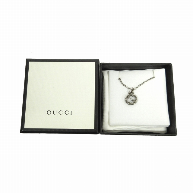 新作ウエア グッチ 美品 GUCCI レディース メンズ シルバー 8402 4217G