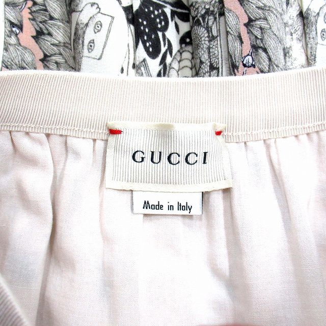  не использовался товар 22ss Gucci дети zGUCCI животное общий рисунок шелк юбка в складку higchiyuuko5 лет 110 девушки ребенок Kids *9