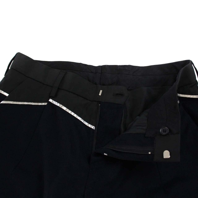  color kolor Ram shaggy slacks pants unusual material switch 16WCM-P16110 wool 1 S navy blue navy black black /DK men's 
