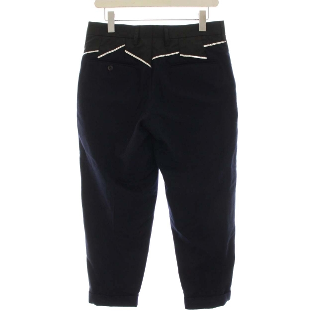  color kolor Ram shaggy slacks pants unusual material switch 16WCM-P16110 wool 1 S navy blue navy black black /DK men's 