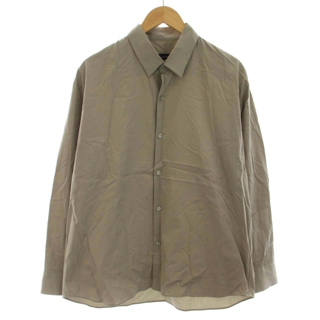 ラッドミュージシャン LAD MUSICIAN BIG SHIRT シャツ スタンダード 2122-143 長袖 44 M カーキ /DK メンズ