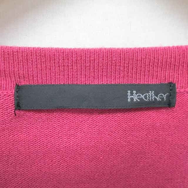  Heather Heather вязаный свитер круглый вырез оборка длинный рукав Fsho King розовый /TT20 женский 