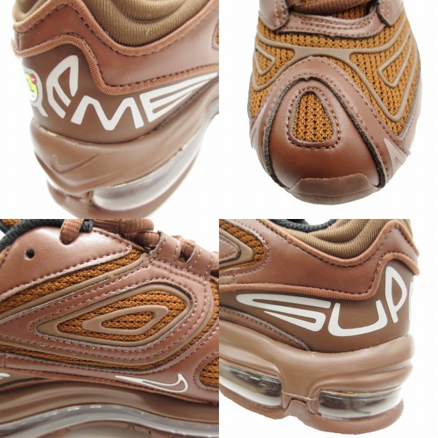 美品 22AW ナイキ × シュプリーム NIKE × Supreme Air Max 98 TL SP Brown エアマックス ブラウン ローカット スニーカー DR1033-200_画像6