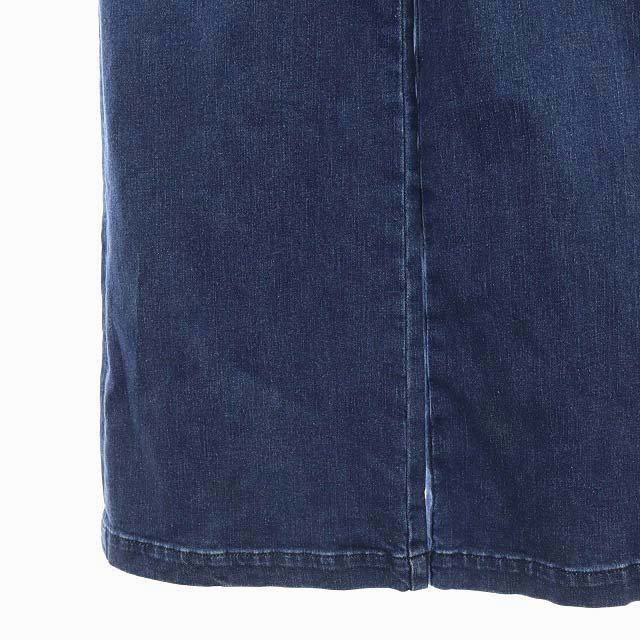 マウジー moussy 22SS FRONT BUTTON DENIM オールインワン サロペット デニム ワイド ストレッチ 1 青 ブルー /ES ■OS レディース_画像5