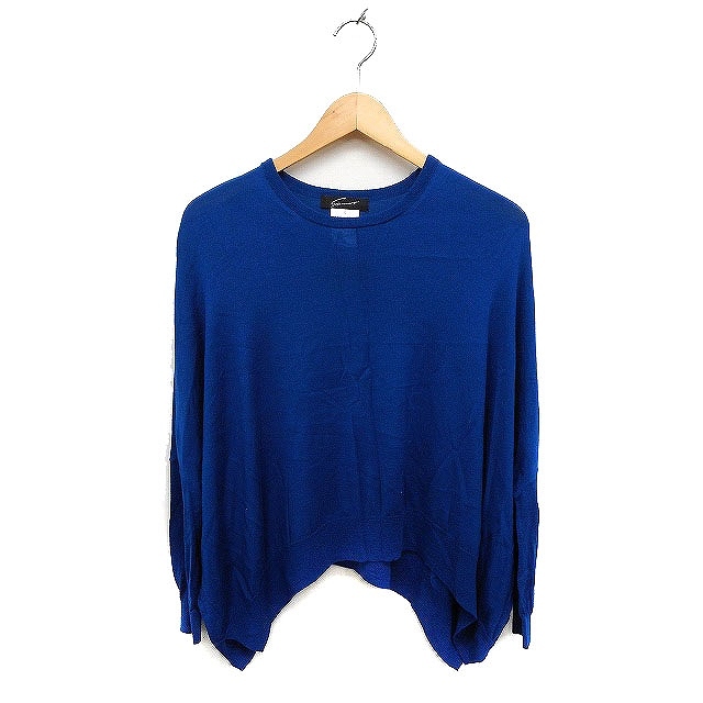  Stunning Lure STUNNING LURE wide knitted sweater long sleeve plain high gauge wool S blue blue /FT22 lady's 
