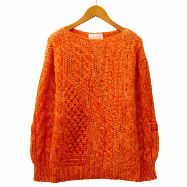マメクロゴウチ Mame Kurogouchi 2021AW Multi-Pattern Cable knitted Sweater マルチパターン ケーブル ニット セーター 1(S)
