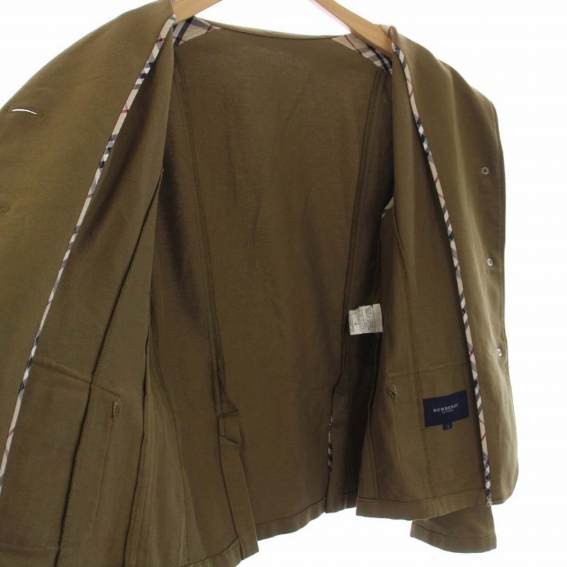  Burberry London BURBERRY LONDON tailored jacket military 3B 4 XL khaki /KH lady's 