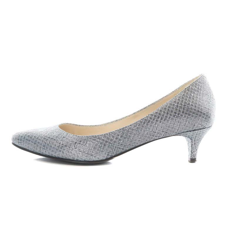  Cole Haan COLE HAAN pumps heel po Inte dotu lame 6B 23.0cm silver color /AN33 #OF lady's 