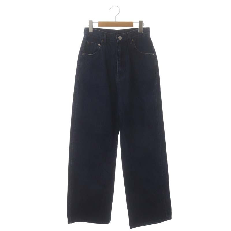  Stunning Lure STUNNING LURE Denim wide pants jeans flair zipper fly 1 navy blue navy /DO #OS lady's 