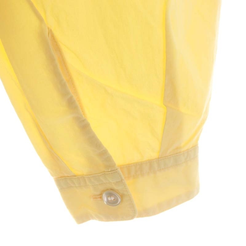 フランネル Phlannel 22SS Paper Cloth Shirt Dress ワンピース シャツワンピース ロング 長袖 0 黄 イエロー /DF ■OS レディース_画像6
