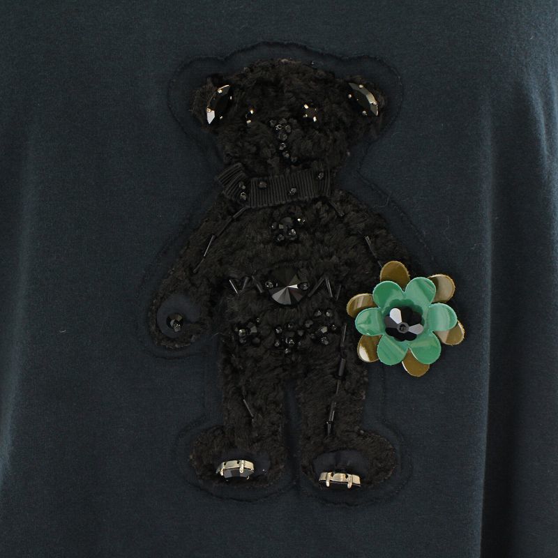 プラダ PRADA 2007年製 Tシャツ カットソー くま クマ 熊 半袖 XL 紺 ネイビー /YI8 メンズ_画像6
