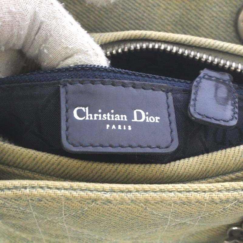 クリスチャンディオール Christian Dior レディディオール カナージュ ハンドバッグ ショルダーバッグ ワンショルダー 2way 斜め掛け 水色_画像3