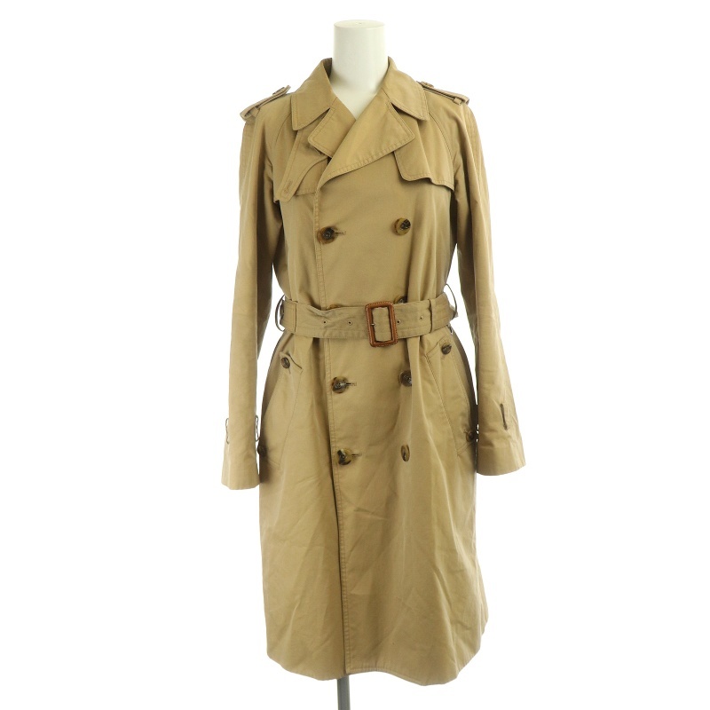  Deuxieme Classe DEUXIEME CLASSE trench coat spring coat long double 36 Brown beige /DO #OS lady's 