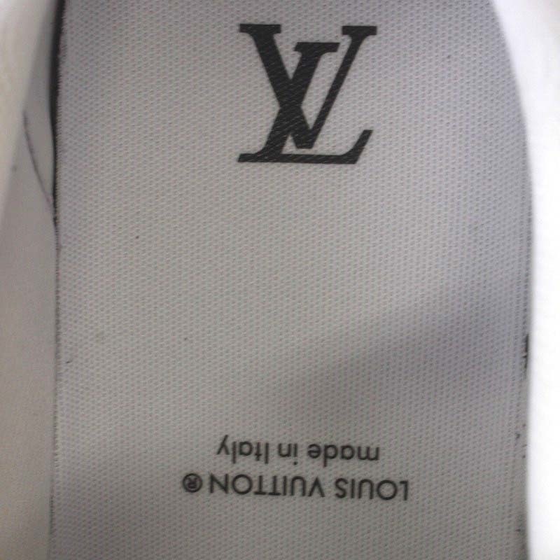 ルイヴィトン LOUIS VUITTON LV Trainer Line Sneaker #54 スニーカー ローカット レザー バイカラー 9.5 28cm 白 ホワイト オレンジ_画像5