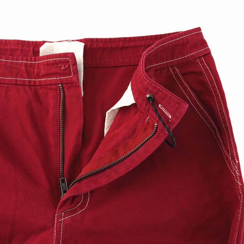 KOCHEkoshe pants chinos wide stitch 36 S red red /YM lady's 