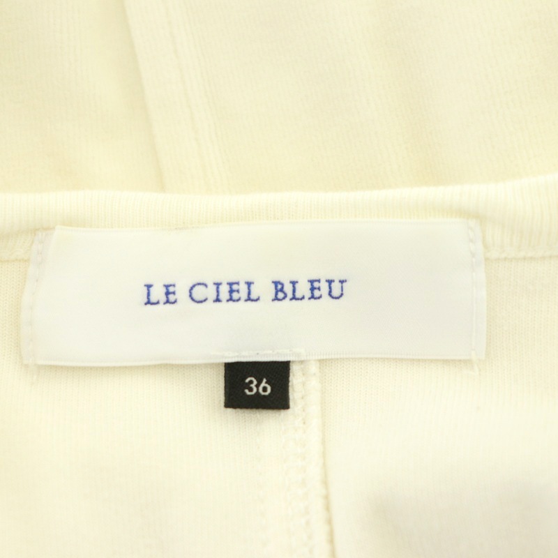  Le Ciel Bleu LE CIEL BLEU One-piece no sleeve long velour 36 eggshell white /DO #OS lady's 