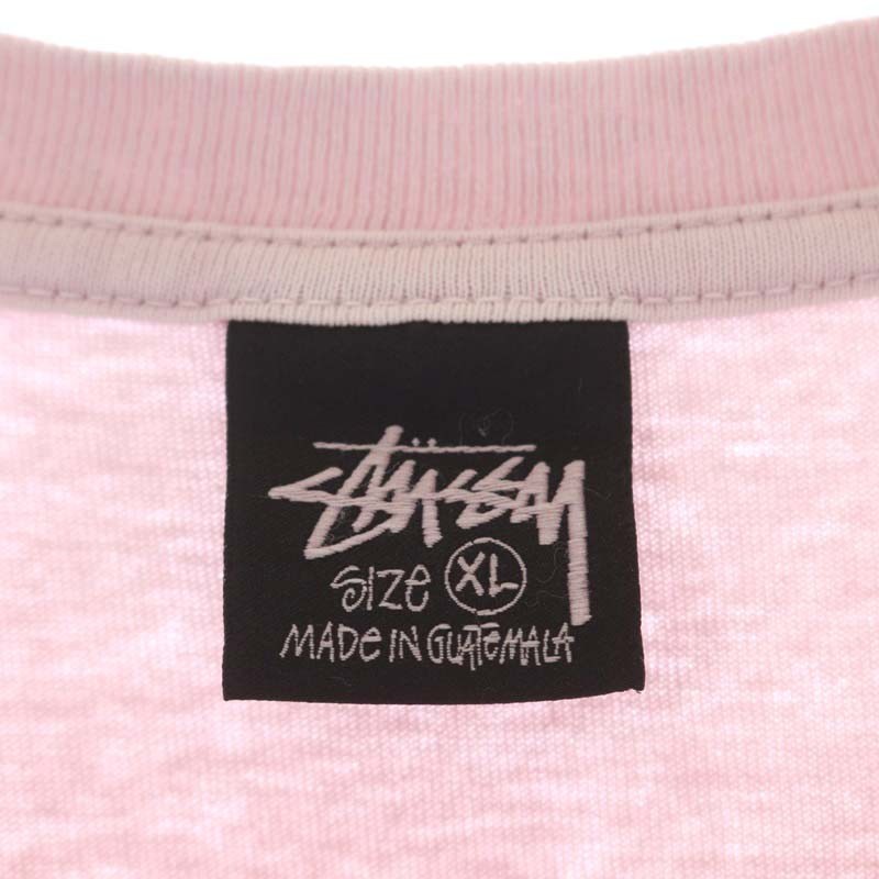 ステューシー STUSSY サイコロ ダイス 半袖 Tシャツ XL ピンク /HS ■OS メンズ_画像3