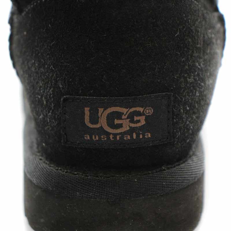 アグ オーストラリア UGG australia ベイリーボタン BAILEY BUTTON ムートンブーツ ショートブーツ 裏ボア フラット US5 22cm 黒_画像7