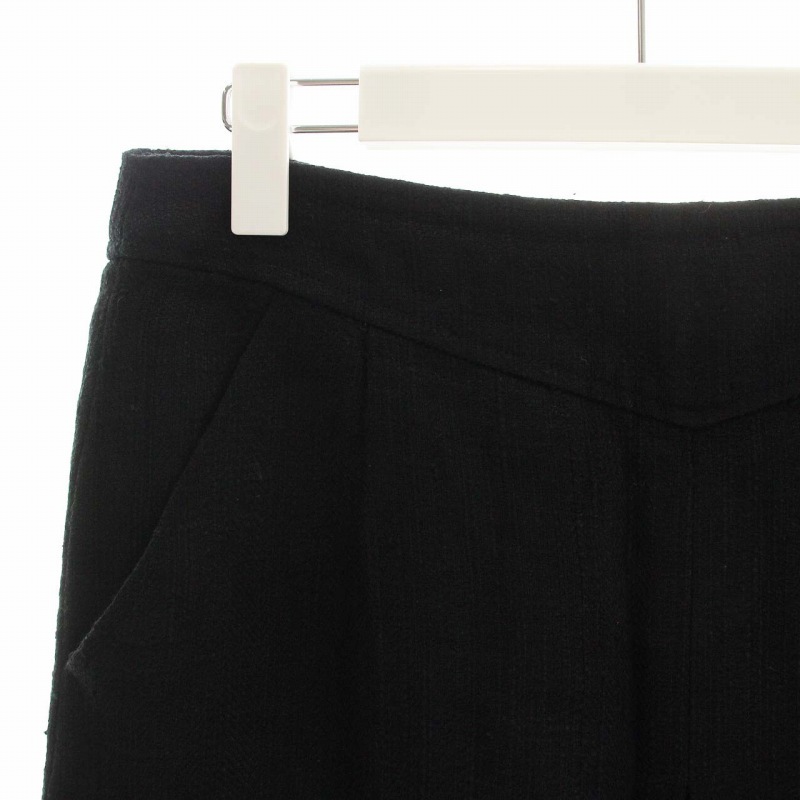 クリスチャンディオール Christian Dior タイトスカート ロング 無地 大きいサイズ LL 黒 ブラック /TR35 レディース_画像3