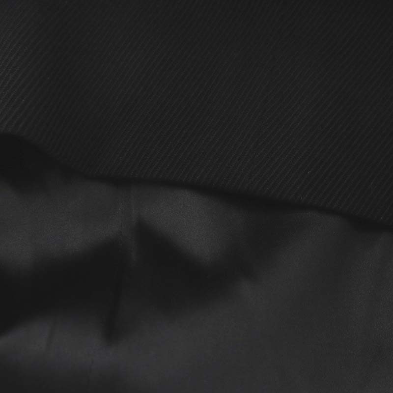 クリスチャンディオール Christian Dior タイトスカート ひざ丈 ウール シルク 絹 F36 S 黒 ブラック /AN24 レディース_画像4