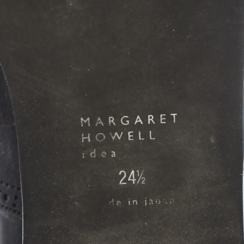 マーガレットハウエル MARGARET HOWELL アイデア idea ドレスシューズ ラウンドトゥ 24.5cm 黒 ブラック /YB レディース_画像7