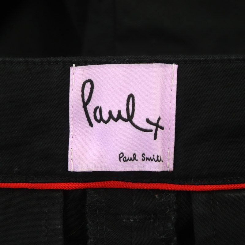 ポールスミス ピンク paul smith PINK テーパードパンツ スリット ストレッチ 40 黒 ブラック /DF ■OS レディースの画像3