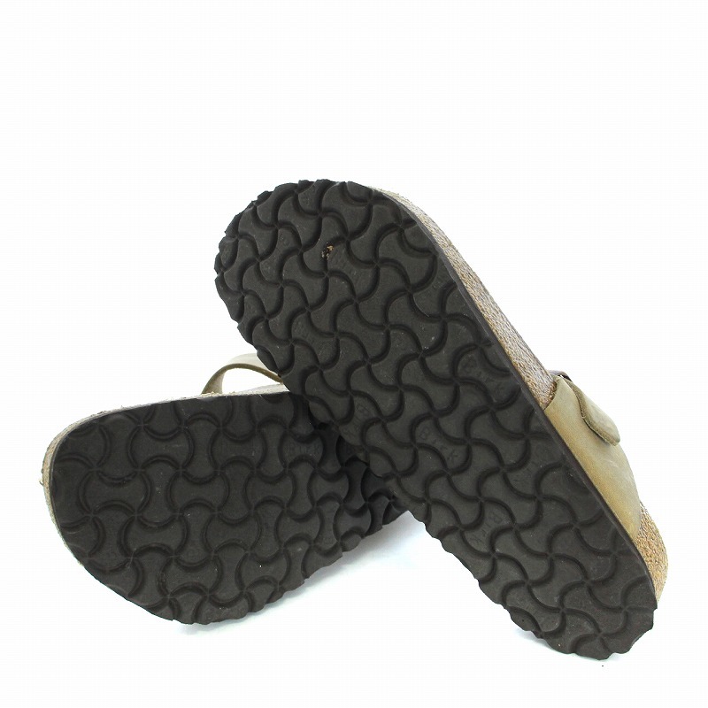 ビルケンシュトック BIRKENSTOCK ギゼ Gizeh サンダル トングサンダル レザー 37 24cm ベージュ /TK ■GY03 レディース_画像7