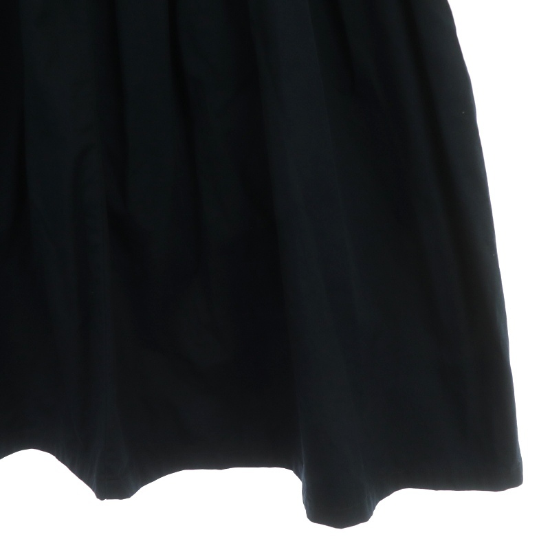グランマママドーター GRANDMA MAMA DAUGHTER チノプリーツスカート フレアスカート ロング 1 紺 ネイビー /DF ■OS レディース_画像4