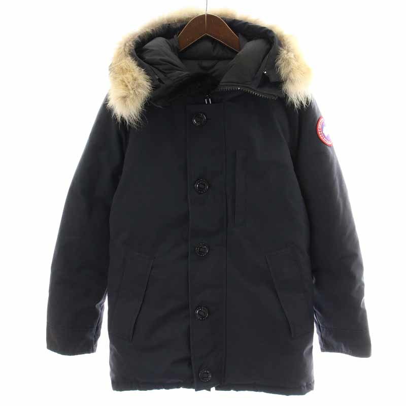 カナダグース CANADA GOOSE ジャスパー パーカ ヘリテージ Jasper Parka Heritage 日本規格モデル ダウンジャケット ミドル丈 XS 紺