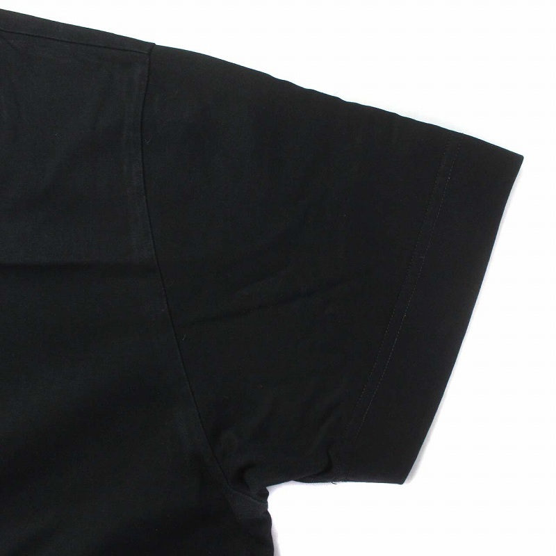 ジバンシィ GIVENCHY 21AW Tシャツ カットソー 半袖 クルーネック 4G ロゴ 刺繍 M 黒 ブラック /XZ ■GY18 メンズ_画像4