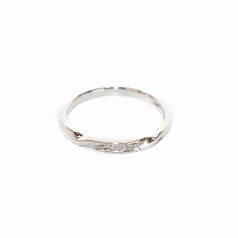 スタージュエリー ダイヤツイストリング DIA TWIST RING 指輪 K10 ダイヤモンド 0.01ct 9号 ホワイトゴールド 2JR0255 /SI1