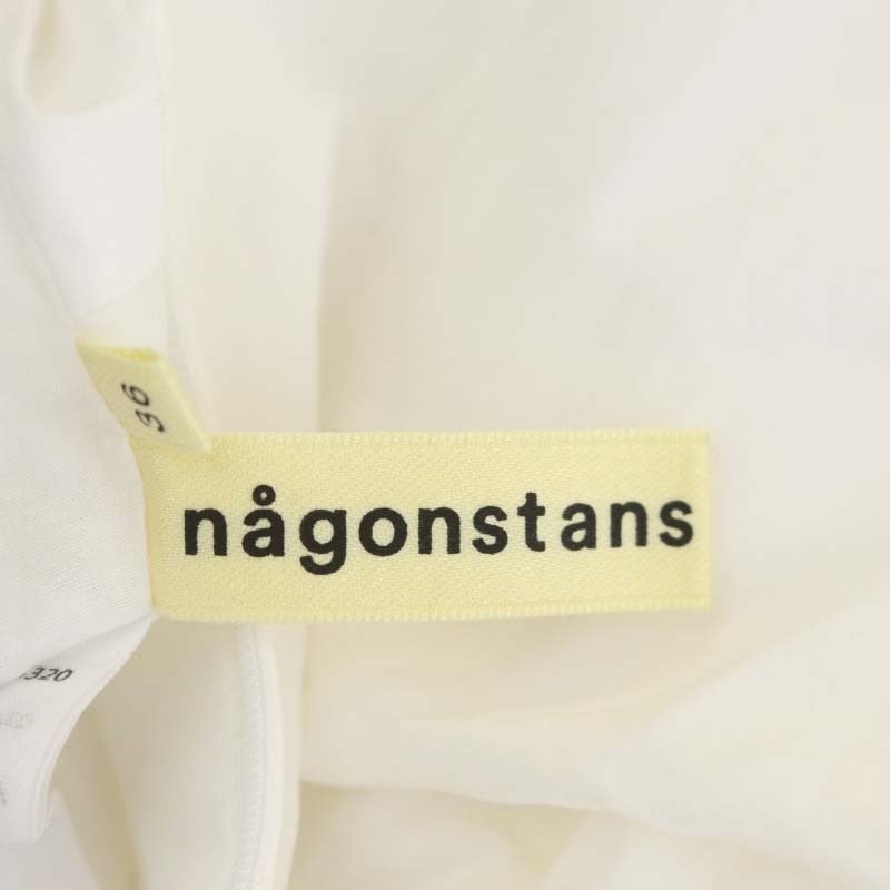 nagon Stan snagonstans cotton linemba Rune sleeve tunic blouse long sleeve pull over linen.36 eggshell white 