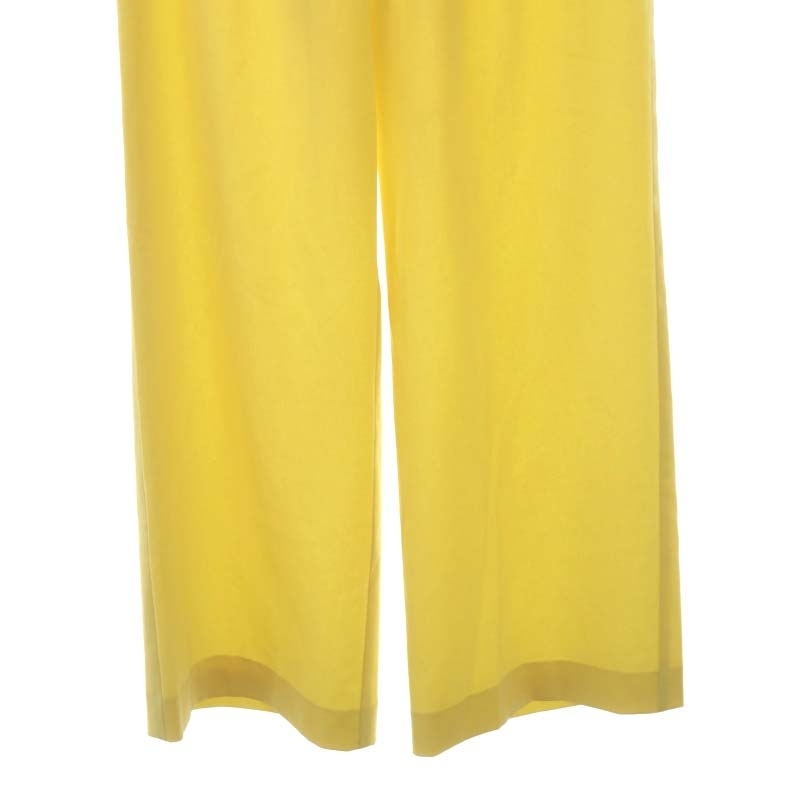 высокий kHYKE талия резина легкий брюки широкий flair молния fly 3 желтый цвет желтый /DO #OS женский 