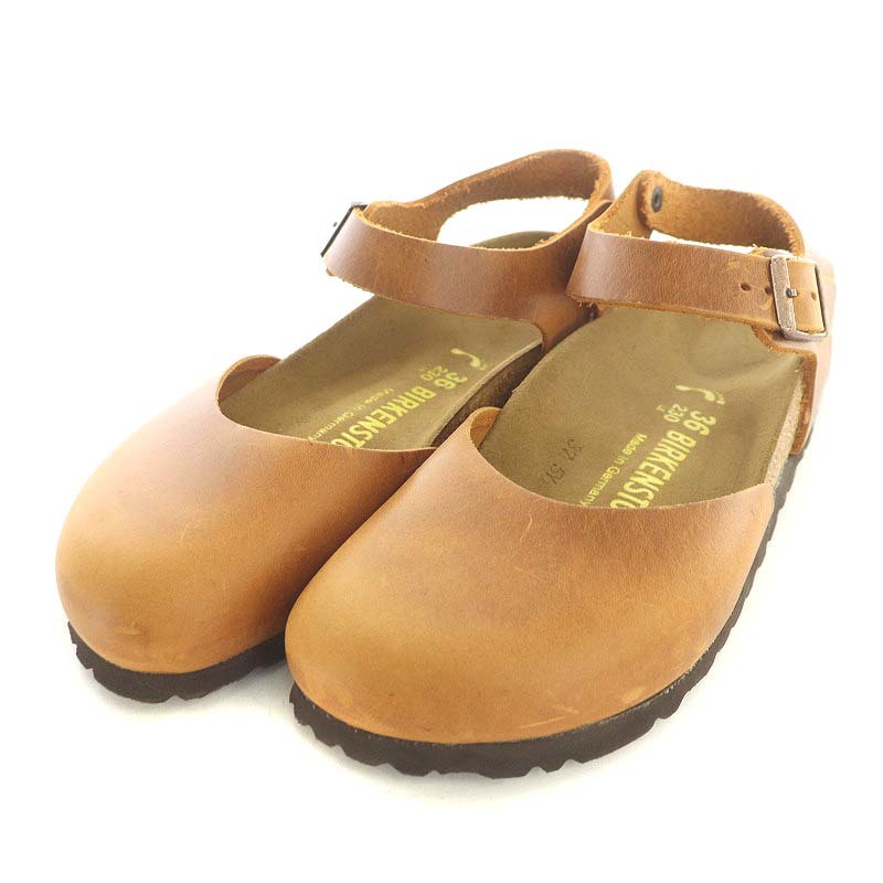 豪奢な ビルケンシュトック BIRKENSTOCK レディース □OS /MF ブラウン