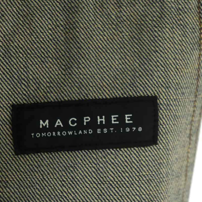  McAfee MACPHEE Tomorrowland хлопок Denim жакет G Jean джинсовый жакет блузон 36 темно-голубой /NR #OS женский 