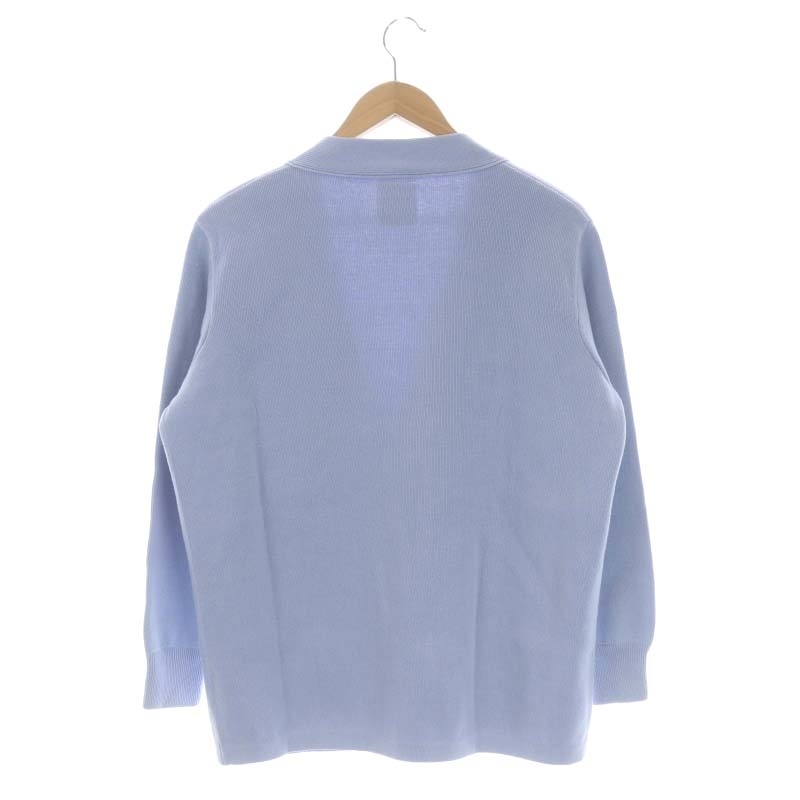  Madison голубой MADISONBLUE 23SS BIG CARDIGAN хлопок кардиган вязаный длинный рукав V шея Logo XS голубой /DO #OS женский 