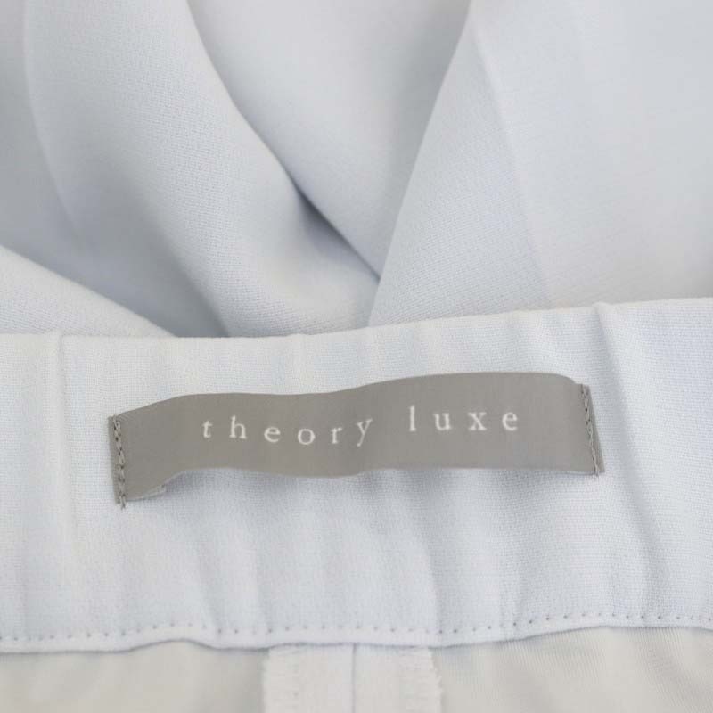 セオリーリュクス theory luxe 23SS Row Crepe Carol 2 パンツ テーパード ジッパーフライ 034 アイスグレー /MI ■OS レディース_画像3