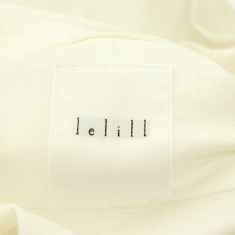 レリル lelill 長袖コットンシャツ 長袖 胸ポケット 36 白 ホワイト /NR ■OS レディース_画像3