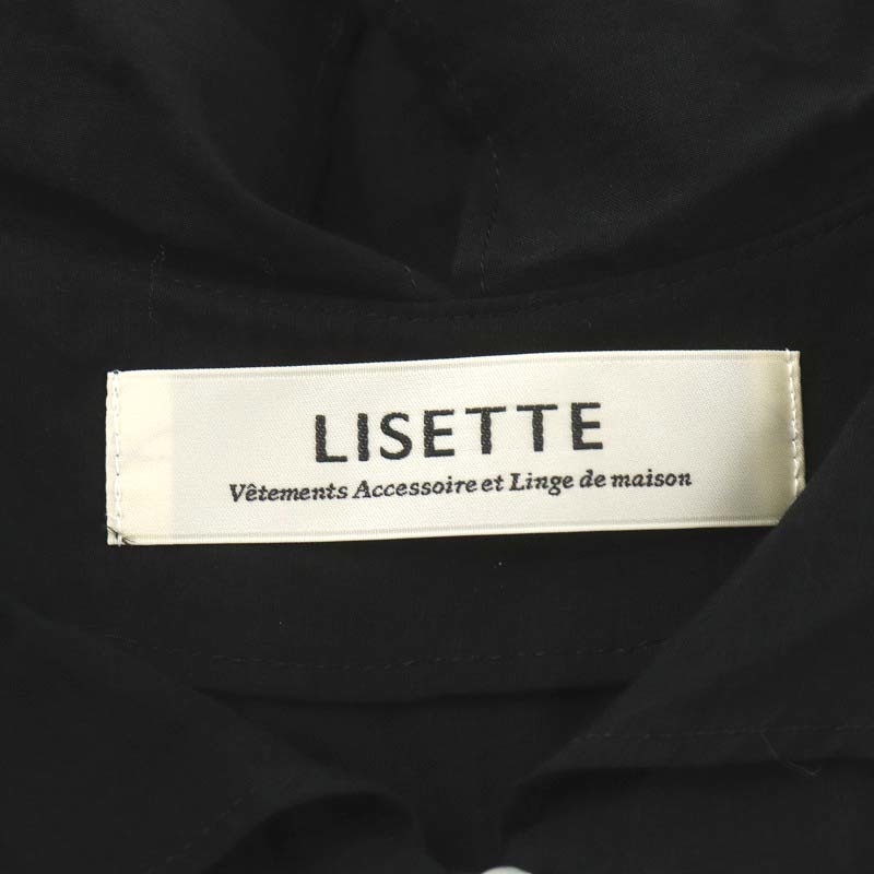 リゼッタ Lisette ミネット ノアール ワンピース マキシ ロング 半袖 コットン 黒 ブラック L0-20E213 /AN11 レディース_画像4