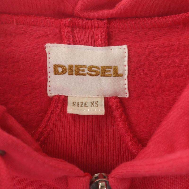 ディーゼル DIESEL パーカー ブルゾン スウェット ジップアップ 長袖 裏起毛 XS ダークピンク /ES ■OS レディース_画像3