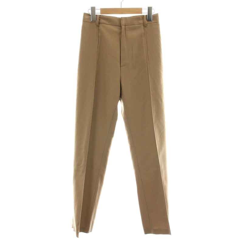 korupieroCol Pierrot pants slacks Zip fly wool 36 S beige /NW20 lady's 