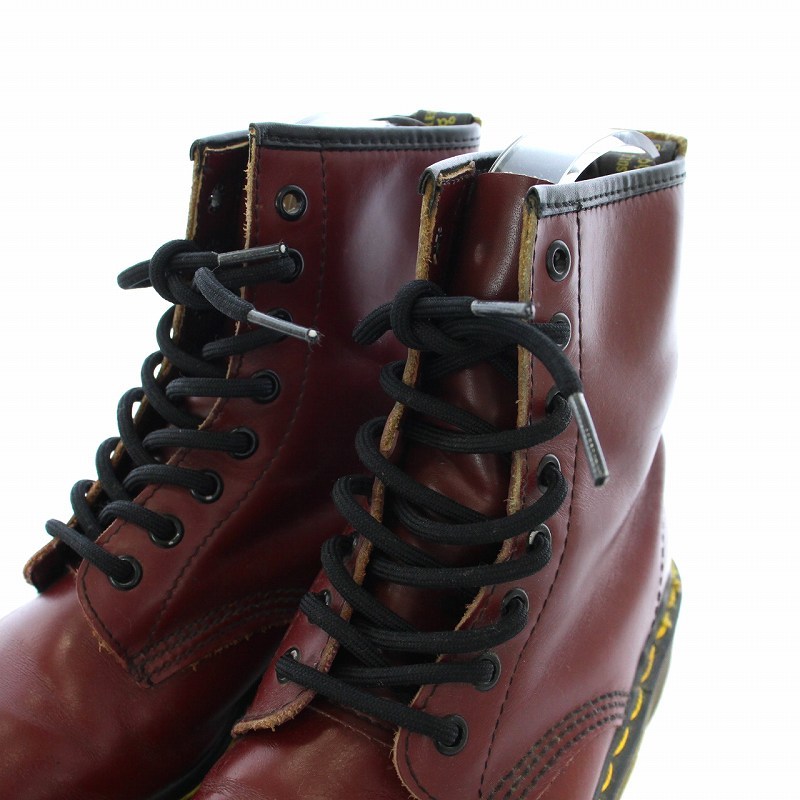 ドクターマーチン DR.MARTENS 8ホール ショートブーツ レースアップ レザー 22.5cm 赤 レッド 1460 /TK レディース_画像4